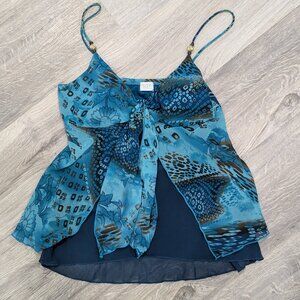 Delicate flowy spaghetti strap top